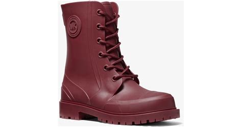 michael kors dark berry|Montaigne PVC Rain Boot .